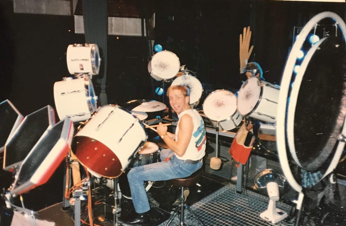 Curt Cress am Schlagzeug